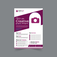 Corporate business flyer template design. Graphic designer agency flyer, business marketing.grow your business with my special template flyer  Brochure design. A Business concept in A4 layout
