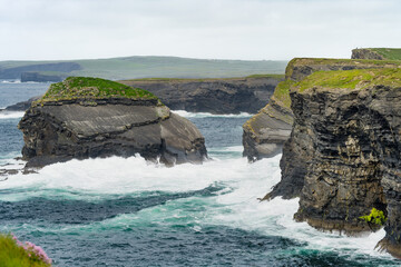 Kilkee Cliffs, situated at the Loop Head Peninsula, part of a dramatic stretch of Irish west...