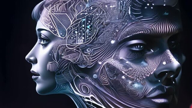 a girl immersed in thoughts of a man. Memories of her lover. Generative AI