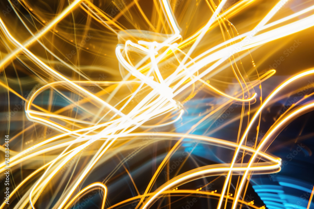 Poster speed motion blur. colorful light trails. abstract background image. created with generative ai tech