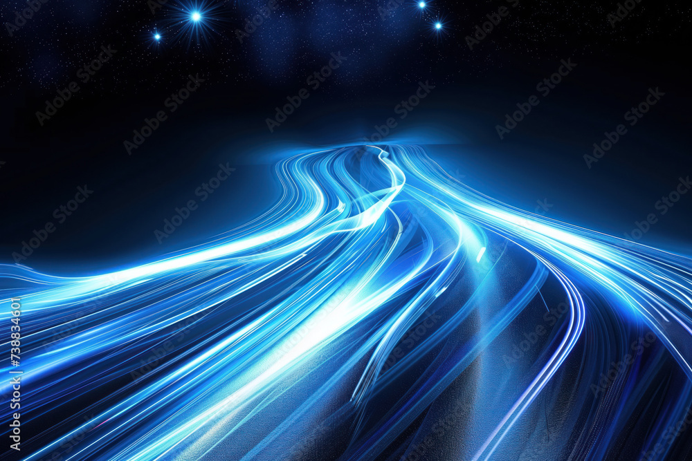 Poster speed motion blur. colorful light trails. abstract background image. created with generative ai tech