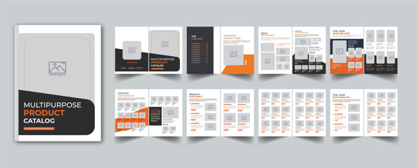 Product Catalogue & Modern 16 Pages product catalog design with cover page layout template