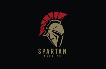 Awesome vector spartan logo design luxury premium