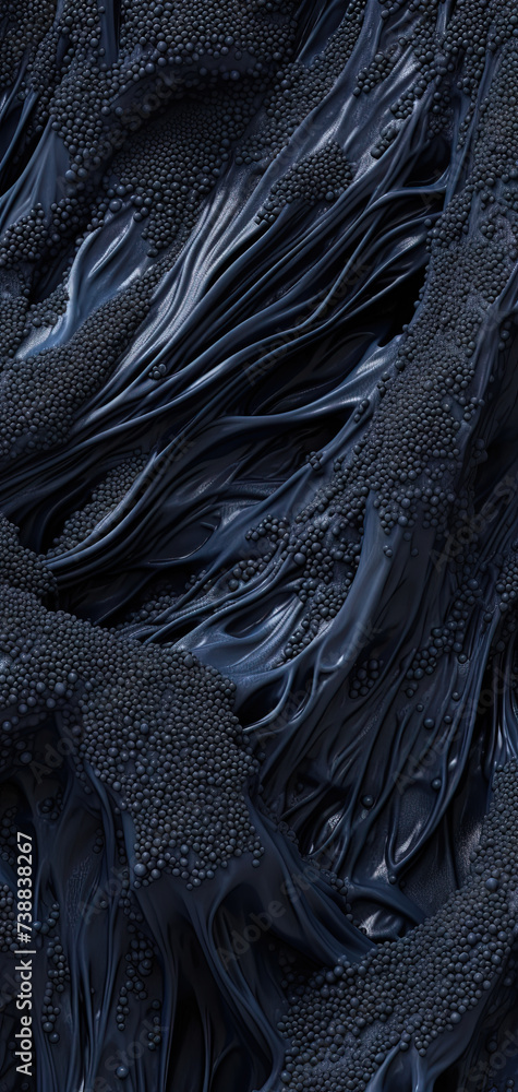 Poster scientific abstraction with futuristic textured tissue waves. tech background with close-up wave bio