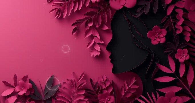 women's day and mother's day red background concept. free copy space
