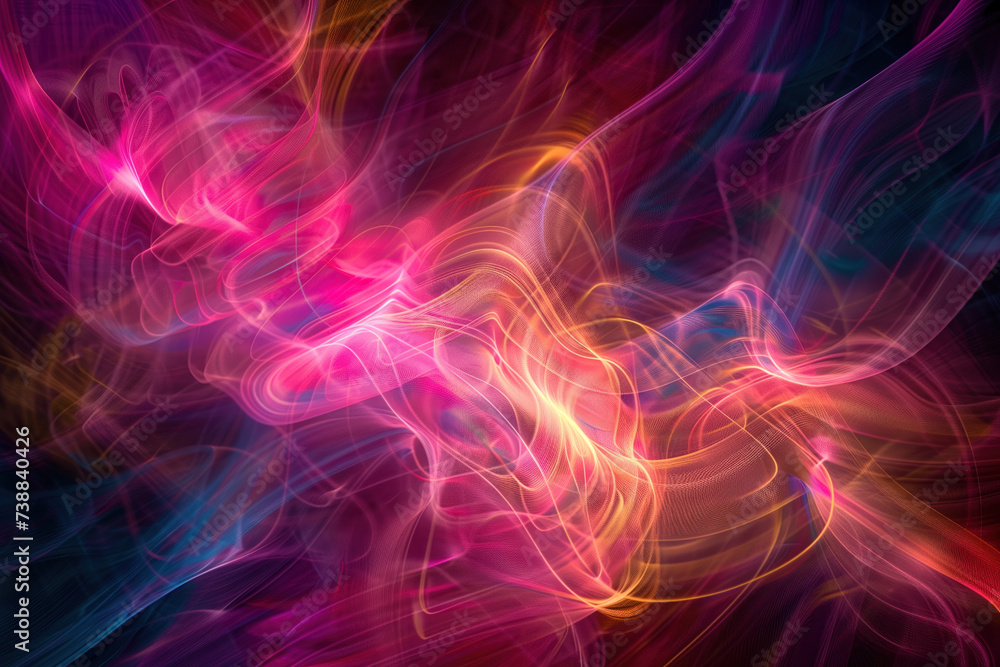 Poster speed motion blur. colorful light trails. abstract background image. created with generative ai tech