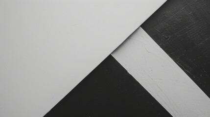 Contemporary Minimalist Split Design in Black and White Macro Shot