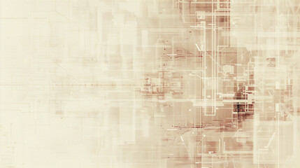 Cream color cyber and tech background 