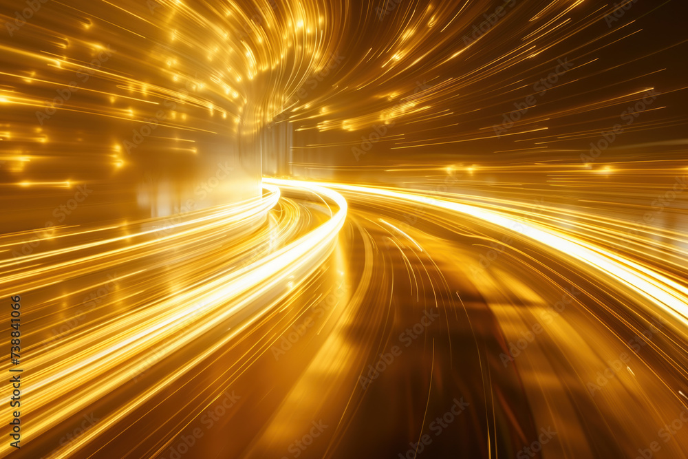 Poster speed motion blur. colorful light trails. abstract background image. created with generative ai tech