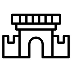 monument line icon