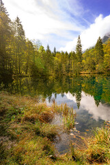 Herbst am Christlessee, Oberstdorf, Bayern, Deutschland