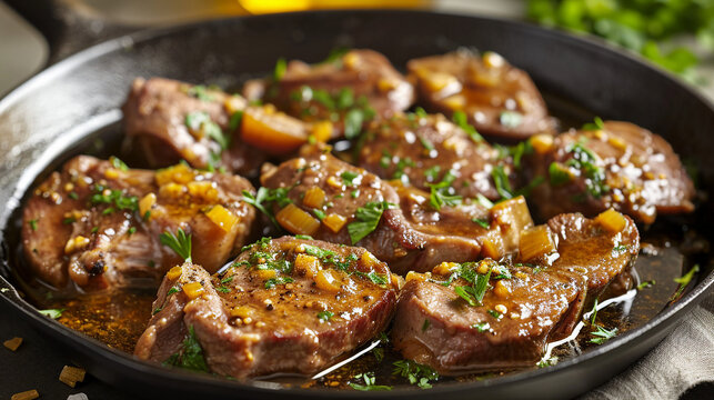 Rognons de Veau &agrave; la Moutarde - Veal Kidneys with Mustard Snapshot Image