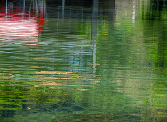 Abstract view to water surface with ripples