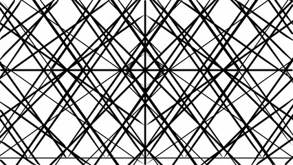 Abstract wallpaper from black stripes. Black and 
white pattern .  Background in 4k format 3840х2160.