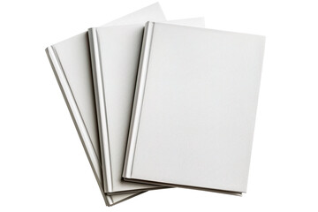 White blank books template mockup