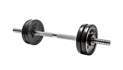 Fototapeta premium Barbell isolated on transparent background.
