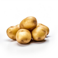Raw potatoes for salad
