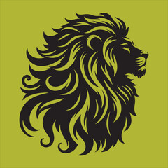 Fototapeta premium Silhouette Vector design of a Lion Icon