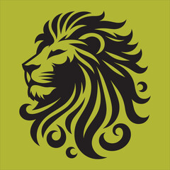 Silhouette Vector design of a Lion  Icon