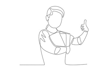 A boy likes his book