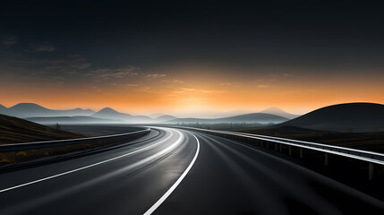 A wide open road that captures the feeling of endless possibilities midway through a road trip