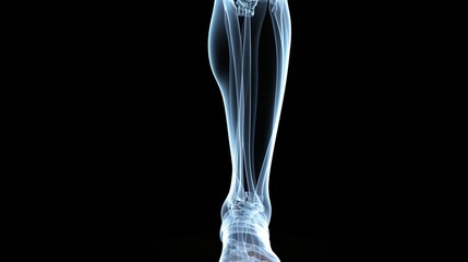 a x-ray of a leg - obrazy, fototapety, plakaty