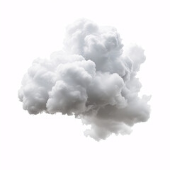 white cloud isolated on white background 