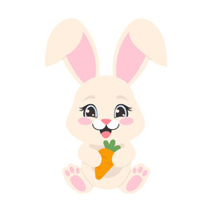 easter bunny with carrot