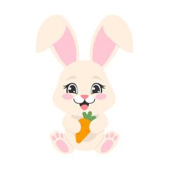 easter bunny with carrot