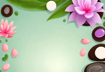 background with frangipani