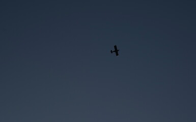 airplane in the middle of the sky