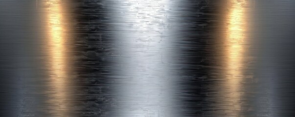 Fine brushed wide white metal texture steel or white aluminum plate - obrazy, fototapety, plakaty