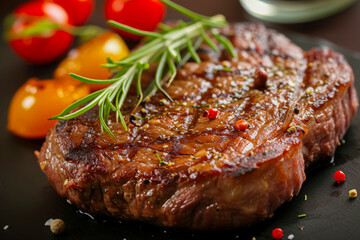steak with a grilled meat