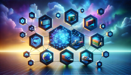 Blockchain Supply Chain: Geometric Harmony of Connectivity and Innovation