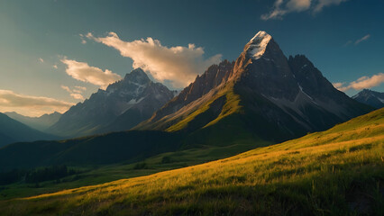 Mountain Oasis Landscape