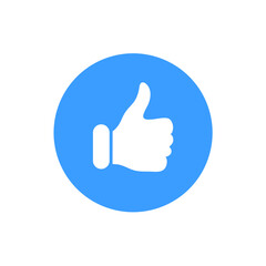 Thumb icon button for websites and mobile apps.