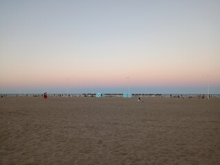 sunset on the beach