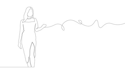 women's day line art style vector eps 10