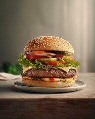 Big fastfood tasty restaurant burger 