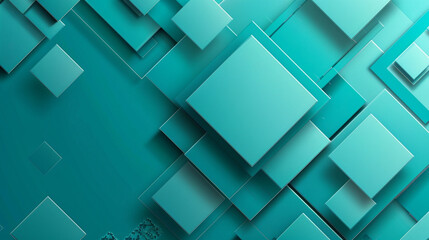 Cyan color abstract shape background presentation design. PowerPoint and Business background.