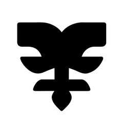 Obraz premium Fleur de lis set, Fleur-de-lis. Silhouettes of lily flowers. 