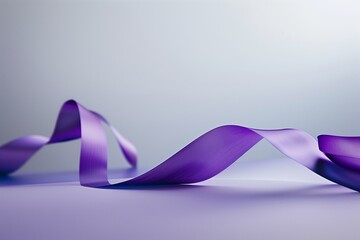 background with purple awareness ribbon 