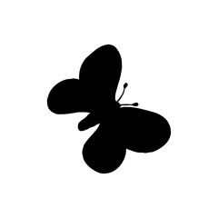 Fototapeta na wymiar Transparent Butterfly icon