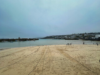 St Ives Harbour in Cornwall, UK