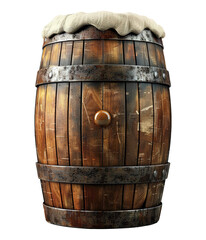 Fototapeta premium illustration of beer barrel for celebrate st patrick day ai generated