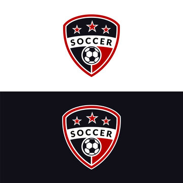 soccer logo design vector template
