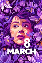 8 march illustration,   International Women’s Day Tribute 

