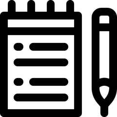 notebook icon. vector line icon for your website, mobile, presentation, and logo design.