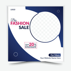 Fashion Social Media Post Template Design