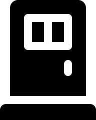 door icon. vector glyph icon for your website, mobile, presentation, and logo design.